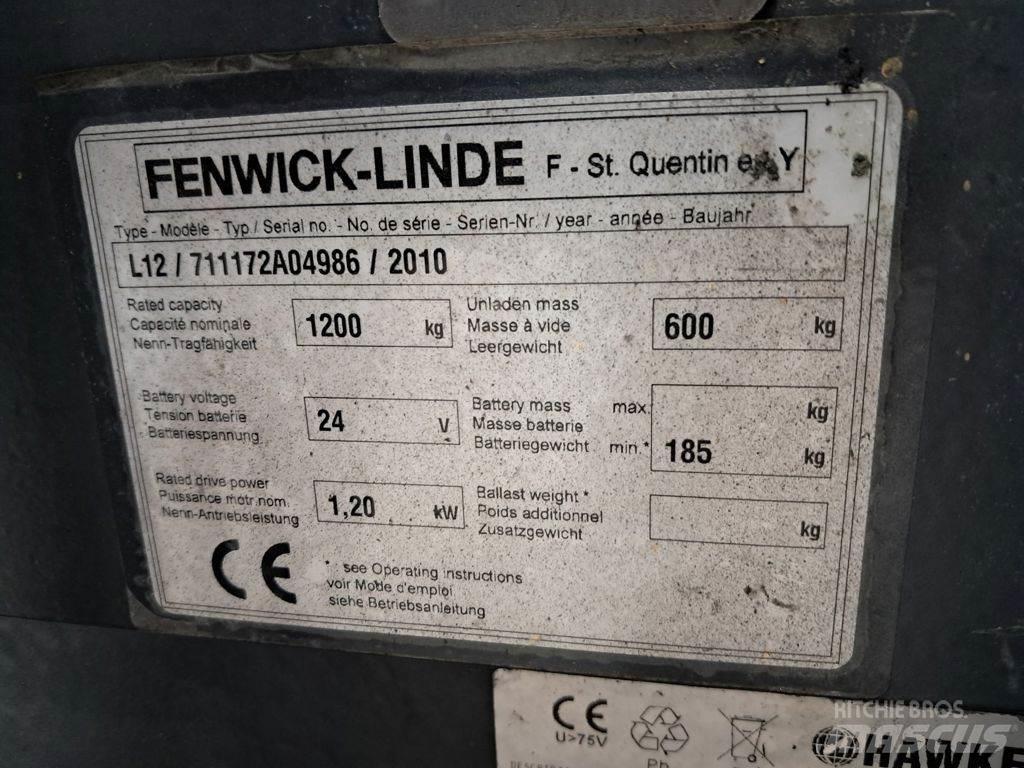 Linde L12 Ručne vedené vysokozdvižné vozíky