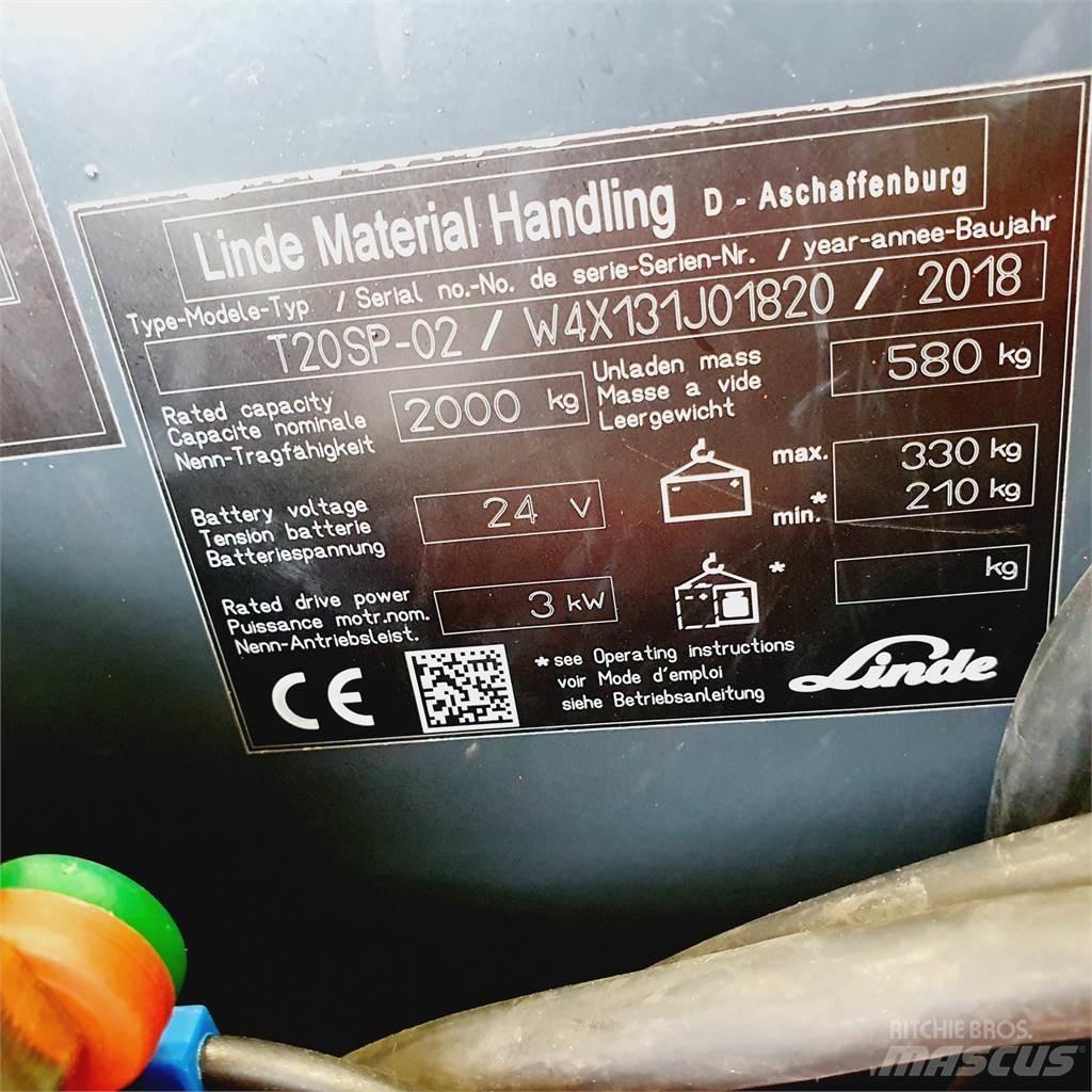 Linde T20SP kurz Nízkozdvižný vozík
