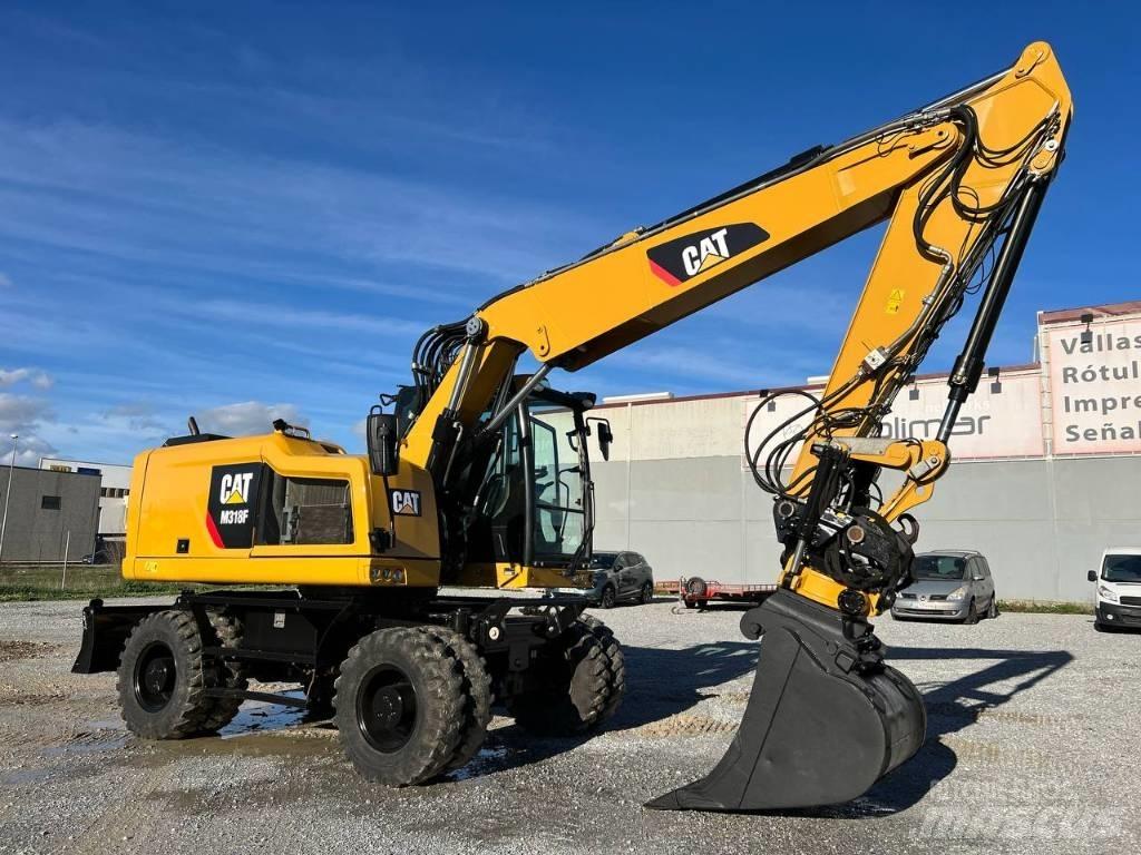 CAT M 318 F Kolesové rýpadlá