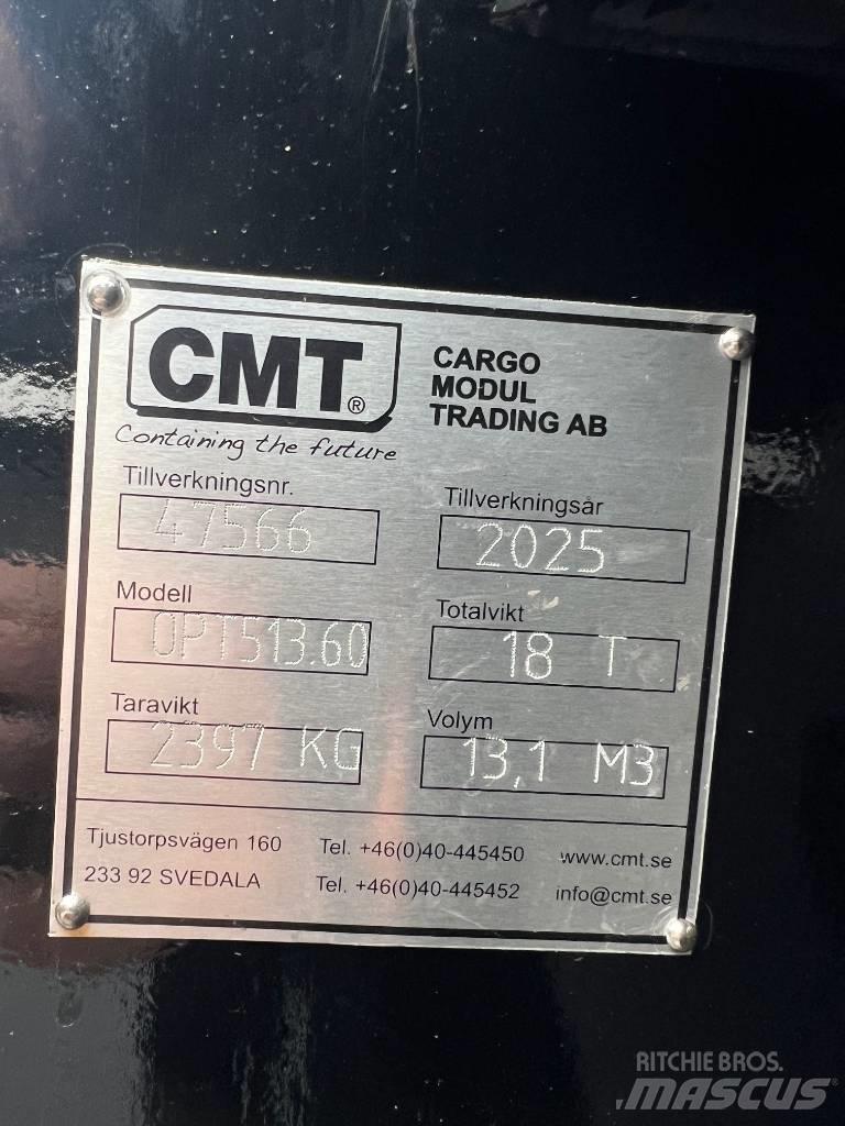 CMT Schaktflak 13m3 odnímateľné