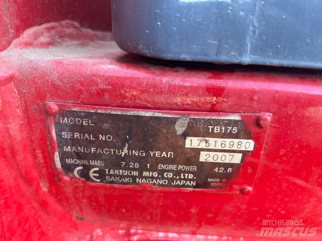 Takeuchi TB 175 Midi rýpadlá 7 t - 12 t