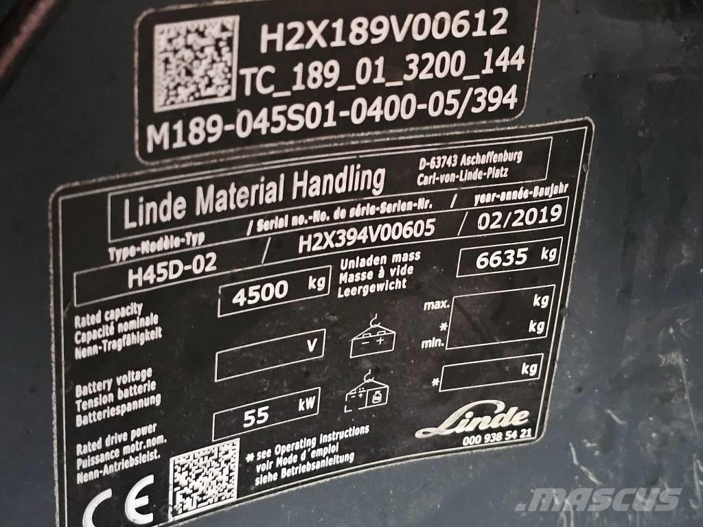 Linde H45D-02 Dieselové vozíky