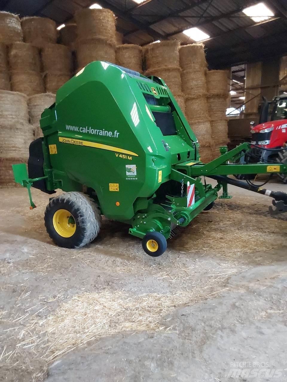 John Deere V 451 M Lisy na okrúhle balíky