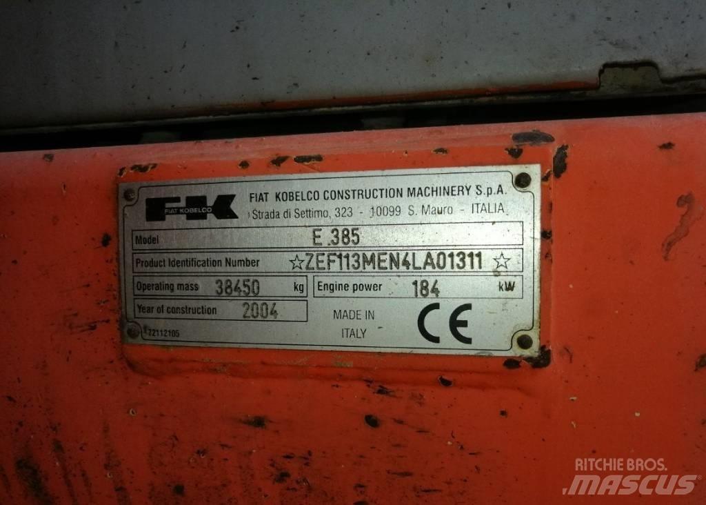 Fiat-Kobelco E385 Pásové rýpadlá