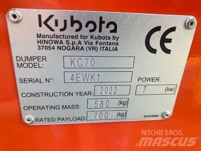 Kubota KC 70 H-4 Stavebné sklápače