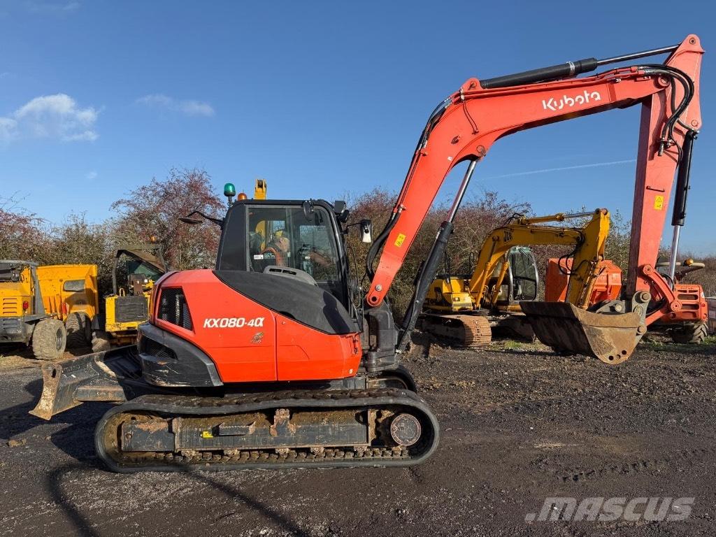 Kubota KX080-4 Midi rýpadlá 7 t - 12 t
