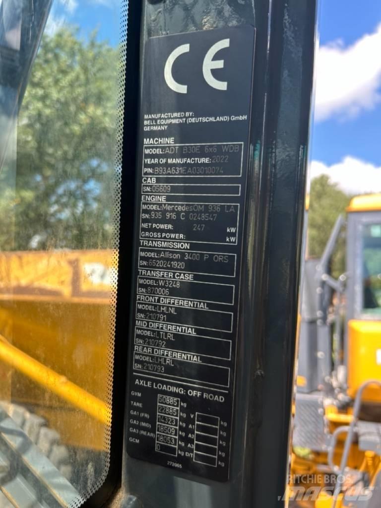 Bell B30E Kĺbové nákladné autá