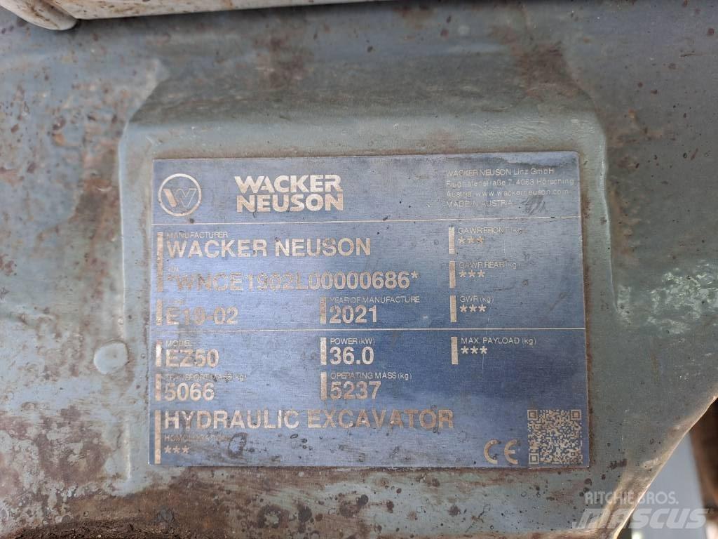 Wacker Neuson EZ50 Pásové rýpadlá