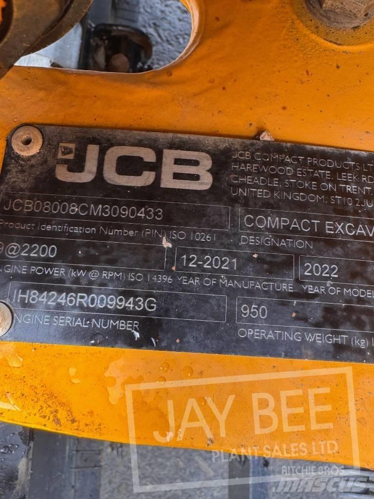 JCB 8008 Mini rýpadlá < 7t