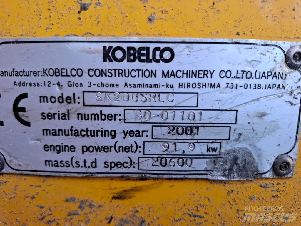 Kobelco SK200SRLC Pásové rýpadlá