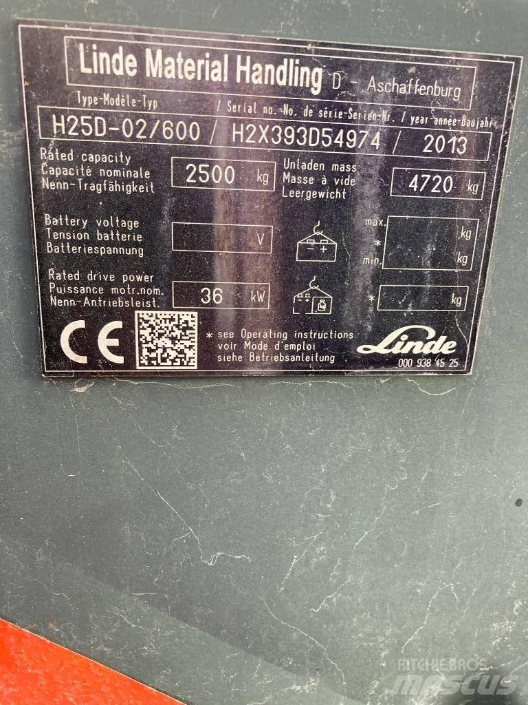 Linde H25D/600/393 Dieselové vozíky