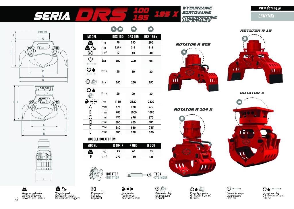  DEMOQ DRS700 Drapáky