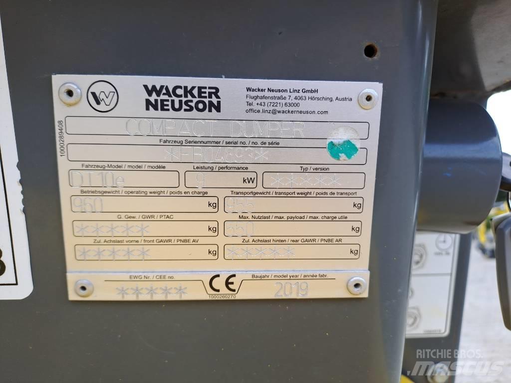 Wacker Neuson DT10e Pásové sklápače