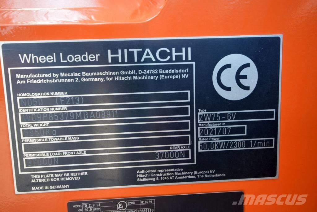 Hitachi ZW 75-6 Kolesové nakladače