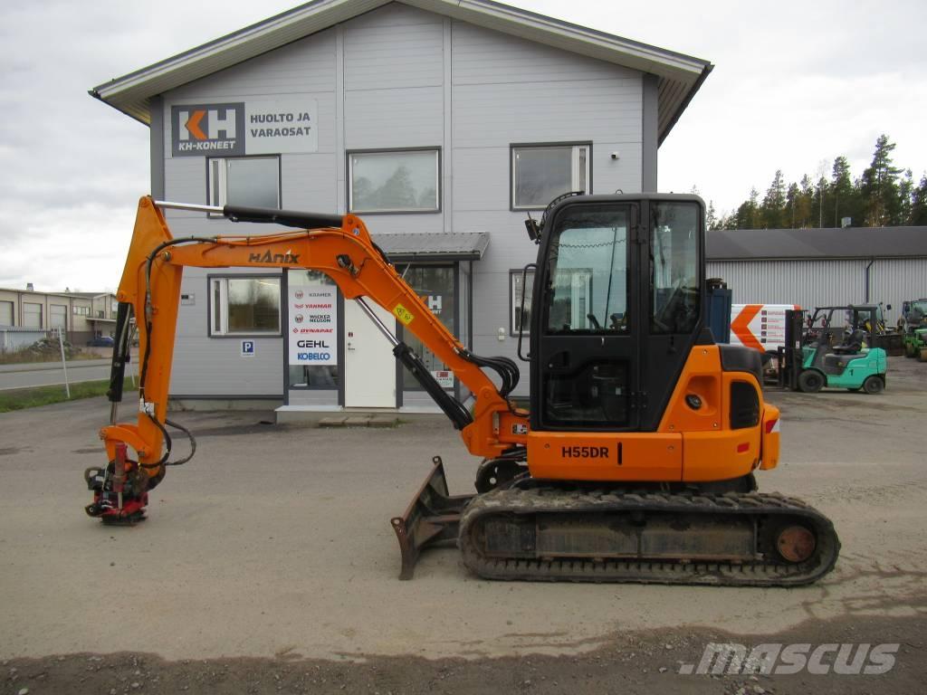 Hanix H 55 DR Mini rýpadlá < 7t