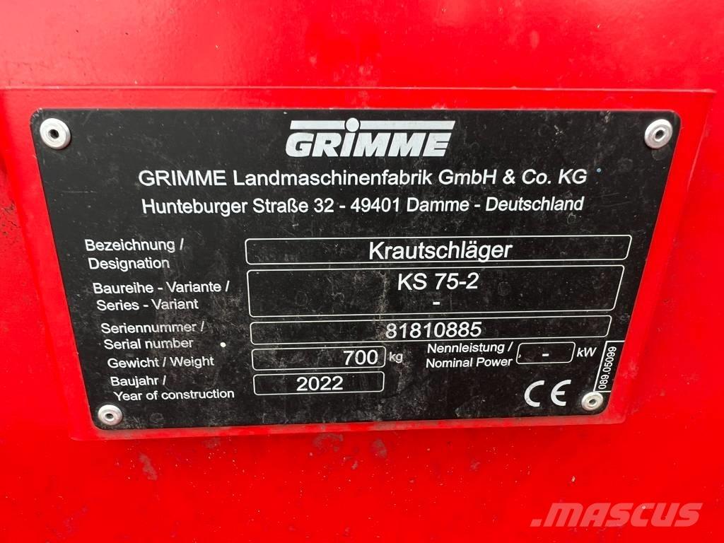 Grimme KS 75-2 Mulčovače zemiakové vňate