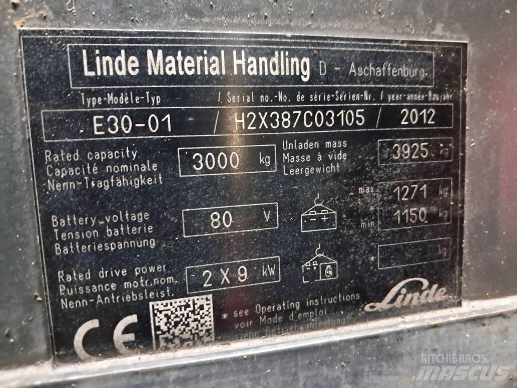 Linde E30-01 Akumulátorové vozíky