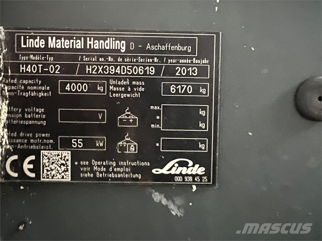 Linde H40T-02 LPG vozíky