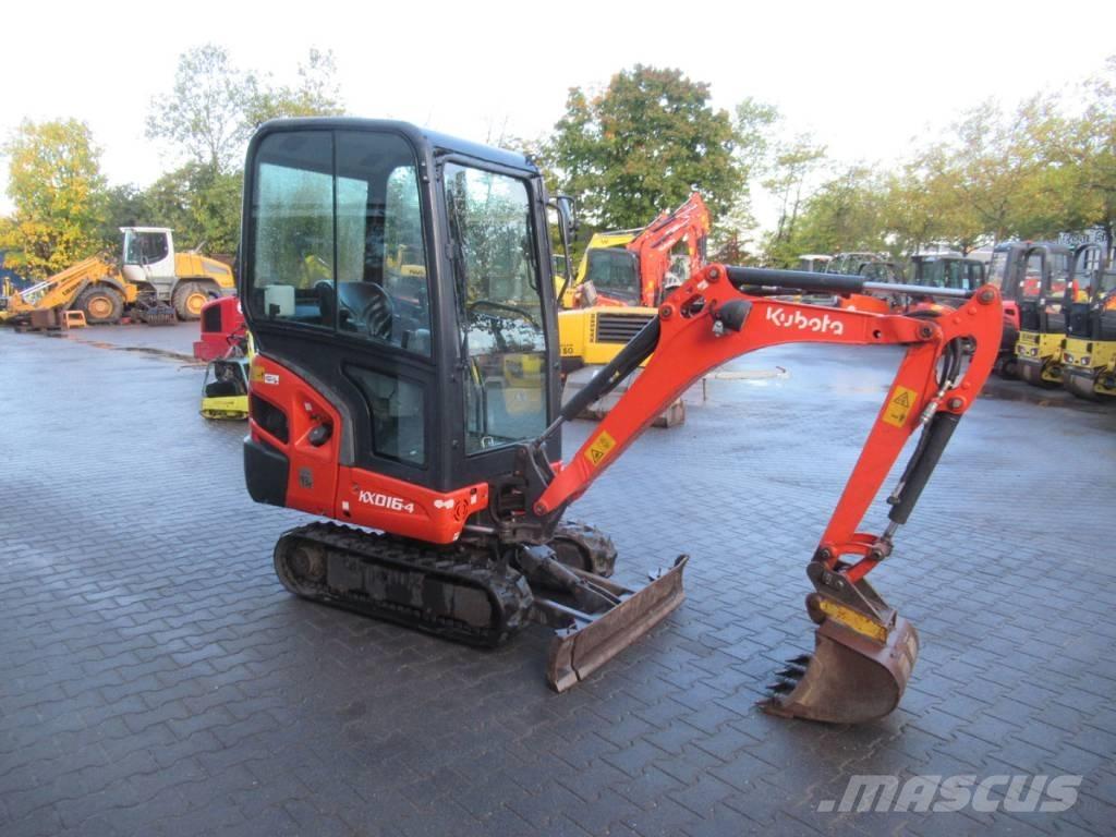 Kubota KX 016-4 Mini rýpadlá < 7t
