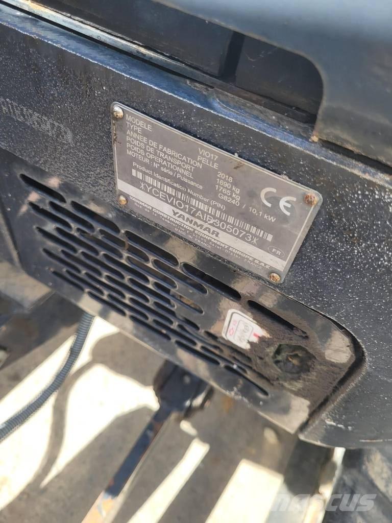 Yanmar Vio 17 U Mini rýpadlá < 7t
