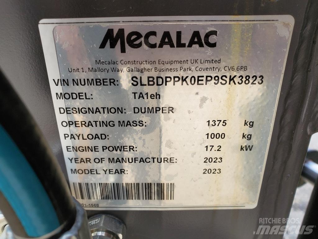 Mecalac TA1EH Stavebné sklápače