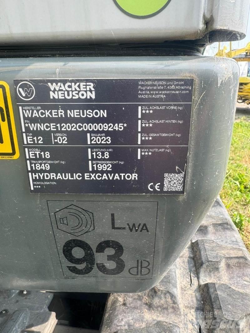Wacker ET 18 Mini rýpadlá < 7t