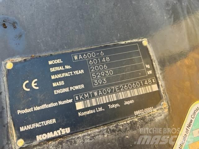 Komatsu WA 600-6 Kolesové nakladače