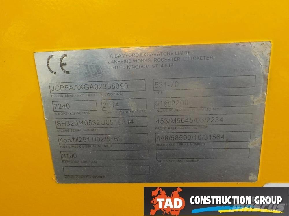 JCB 531-70 Teleskopické manipulátory