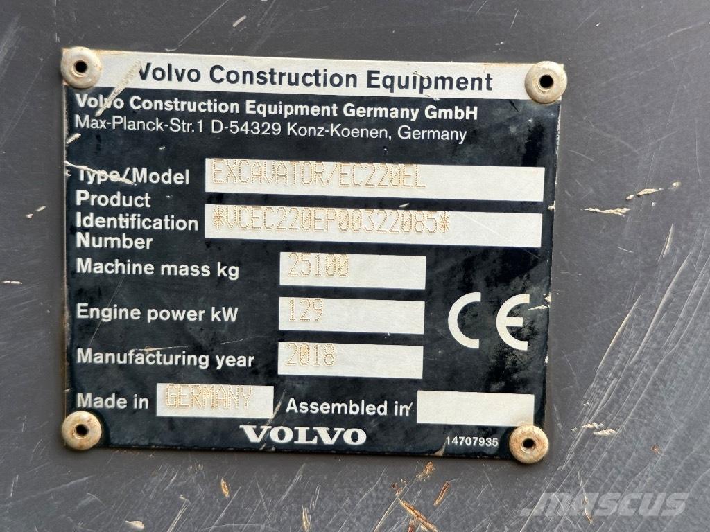 Volvo EC 220 EL Pásové rýpadlá