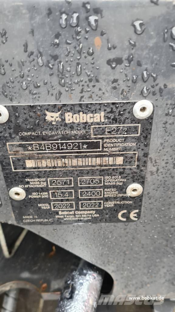 Bobcat E 27z Mini rýpadlá < 7t