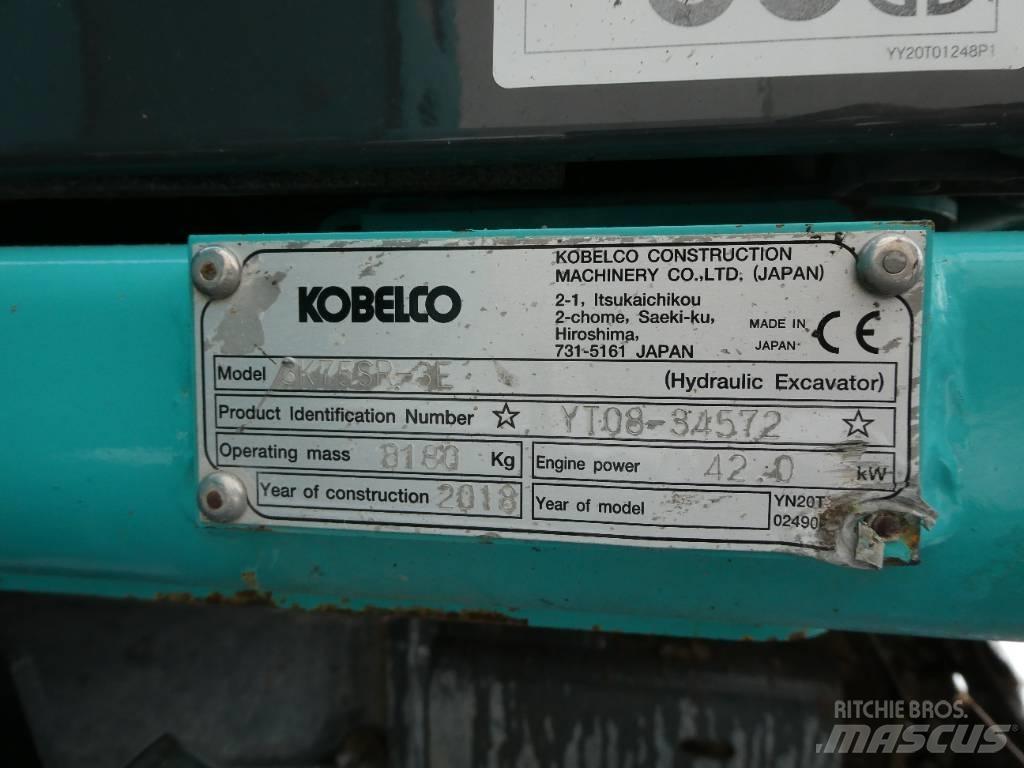 Kobelco SK 75 SR-3E Midi rýpadlá 7 t - 12 t