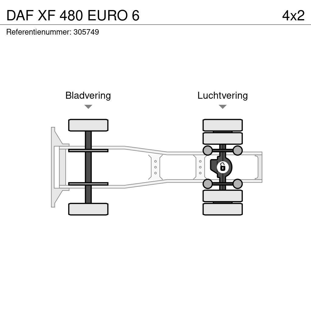 DAF XF 480 EURO 6 Ťahače