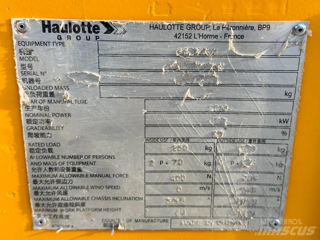 Haulotte OPTIMUM 8 Nožnicové zdvíhacie plošiny