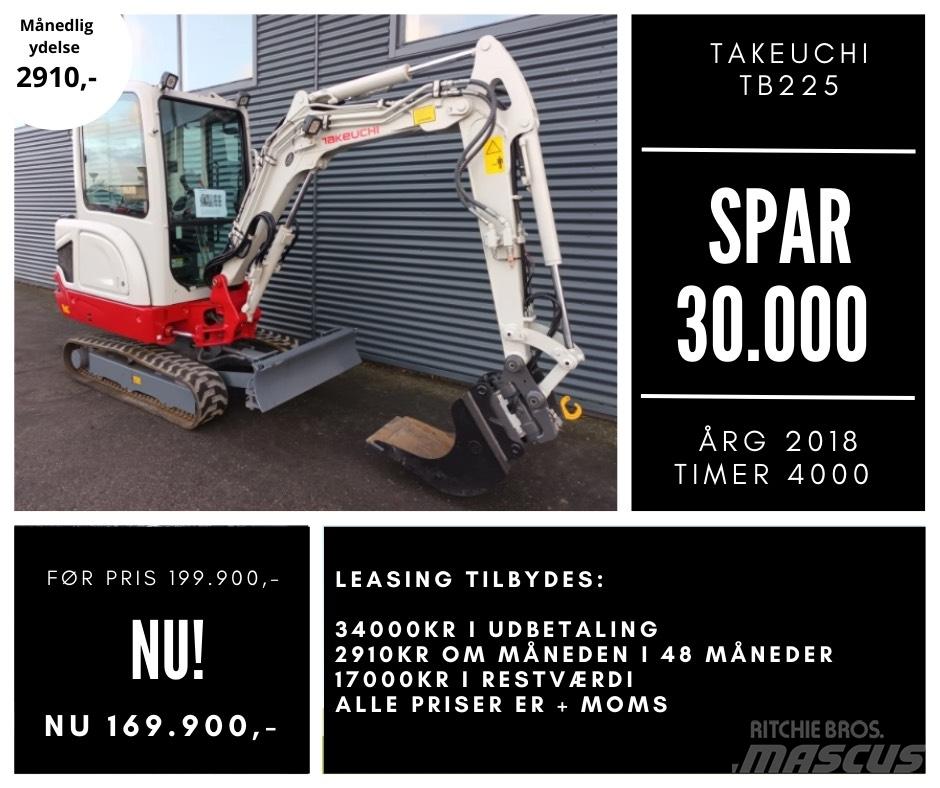 Takeuchi tb225 Mini rýpadlá < 7t
