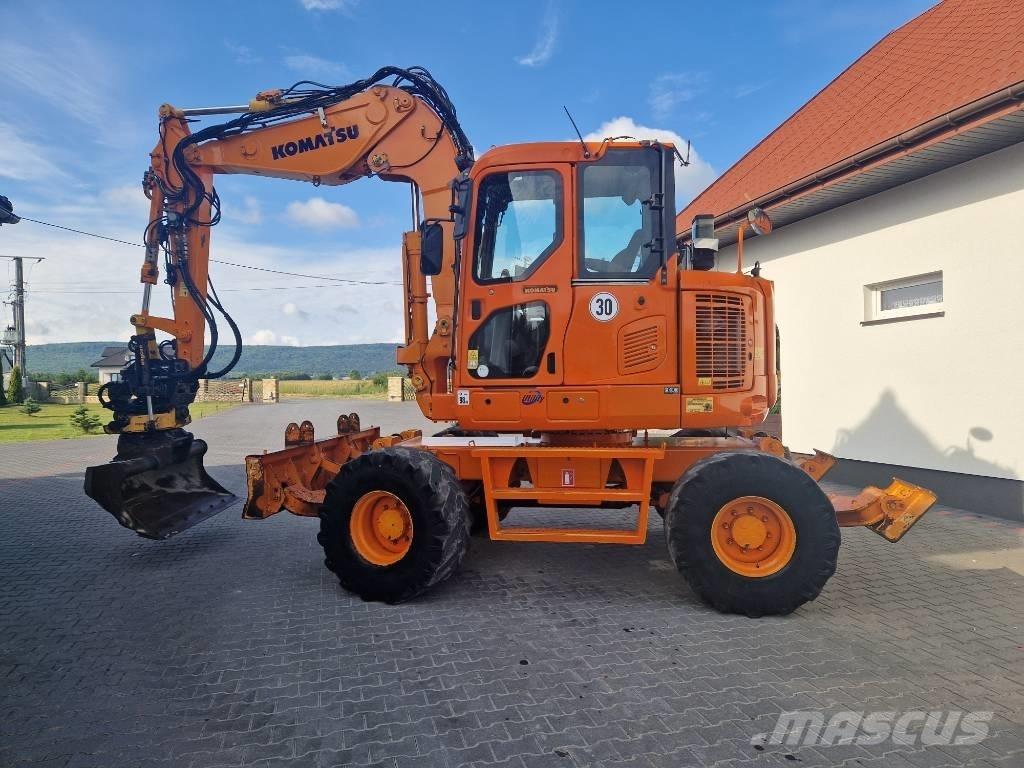 Komatsu PW110 Kolesové rýpadlá