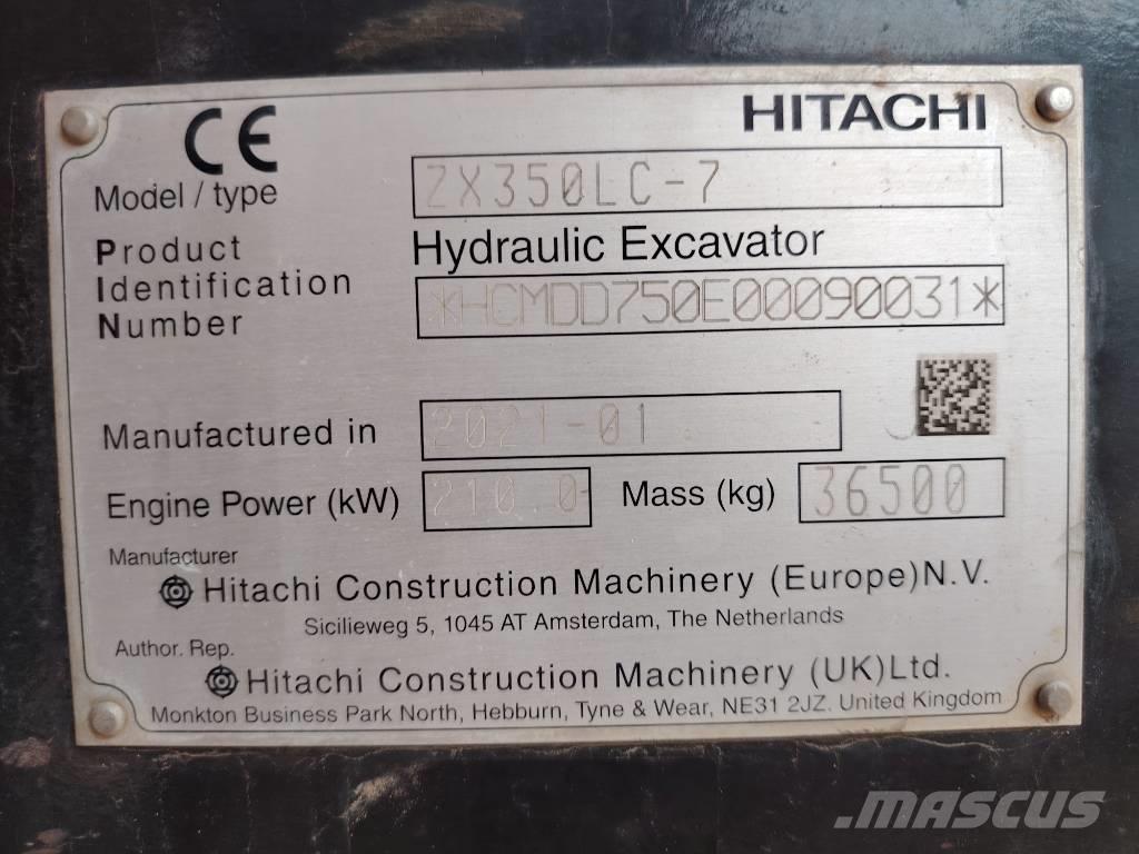 Hitachi 350LC Pásové rýpadlá