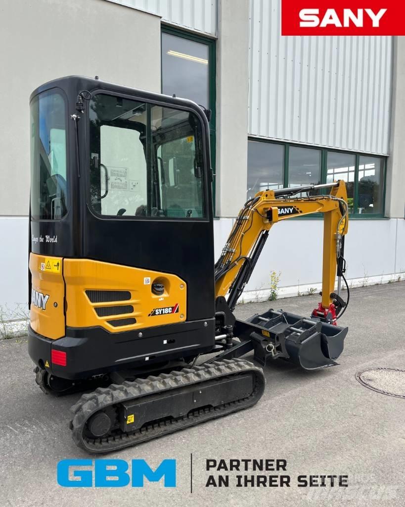 Sany SY 18 C Mini rýpadlá < 7t