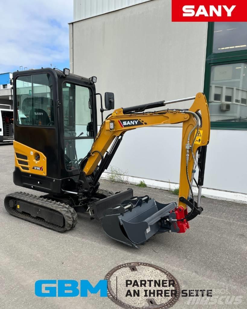 Sany SY 18 C Mini rýpadlá < 7t