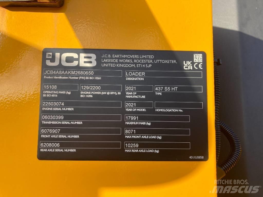 JCB 437 HT Kolesové nakladače