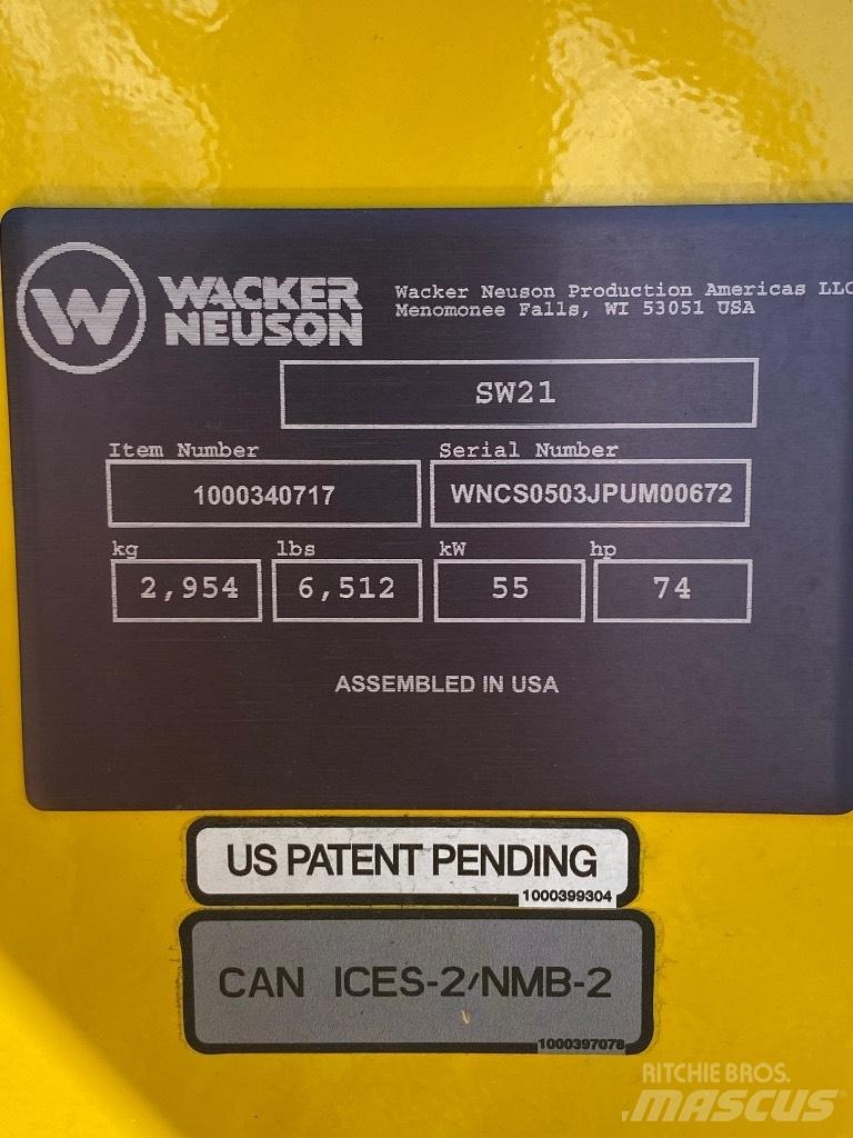 Wacker Neuson SW21 Šmykom riadené nakladače