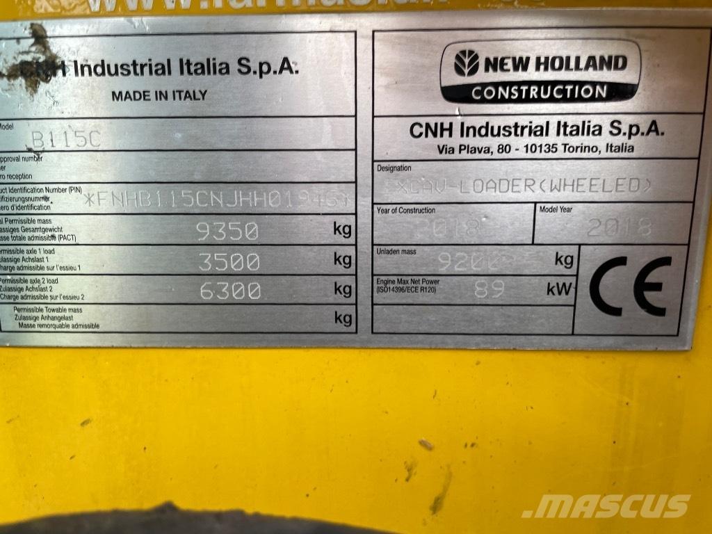 New Holland B115C Rýpadlo-nakladače