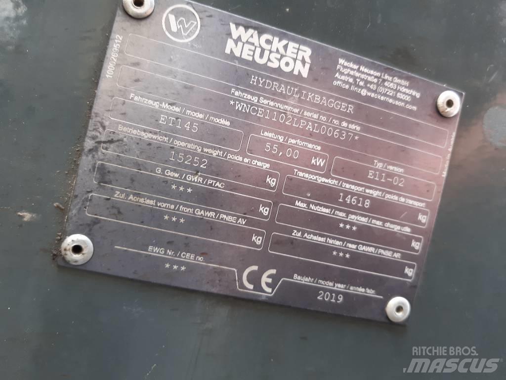Wacker Neuson ET145 Pásové rýpadlá