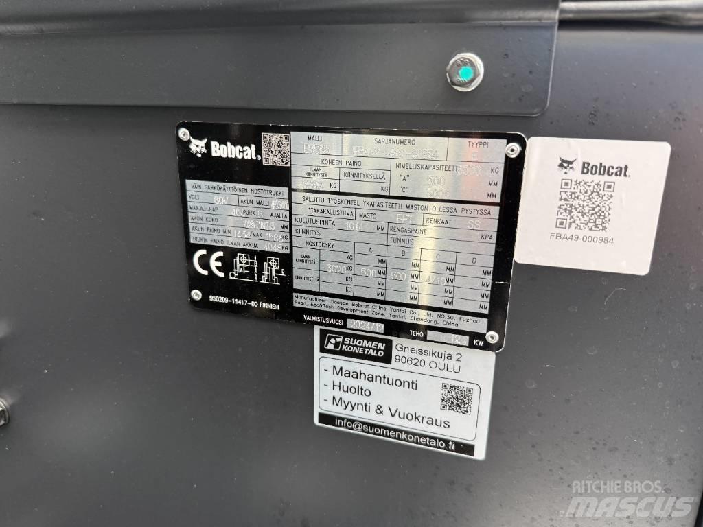 Bobcat B35NS Trukki Akumulátorové vozíky