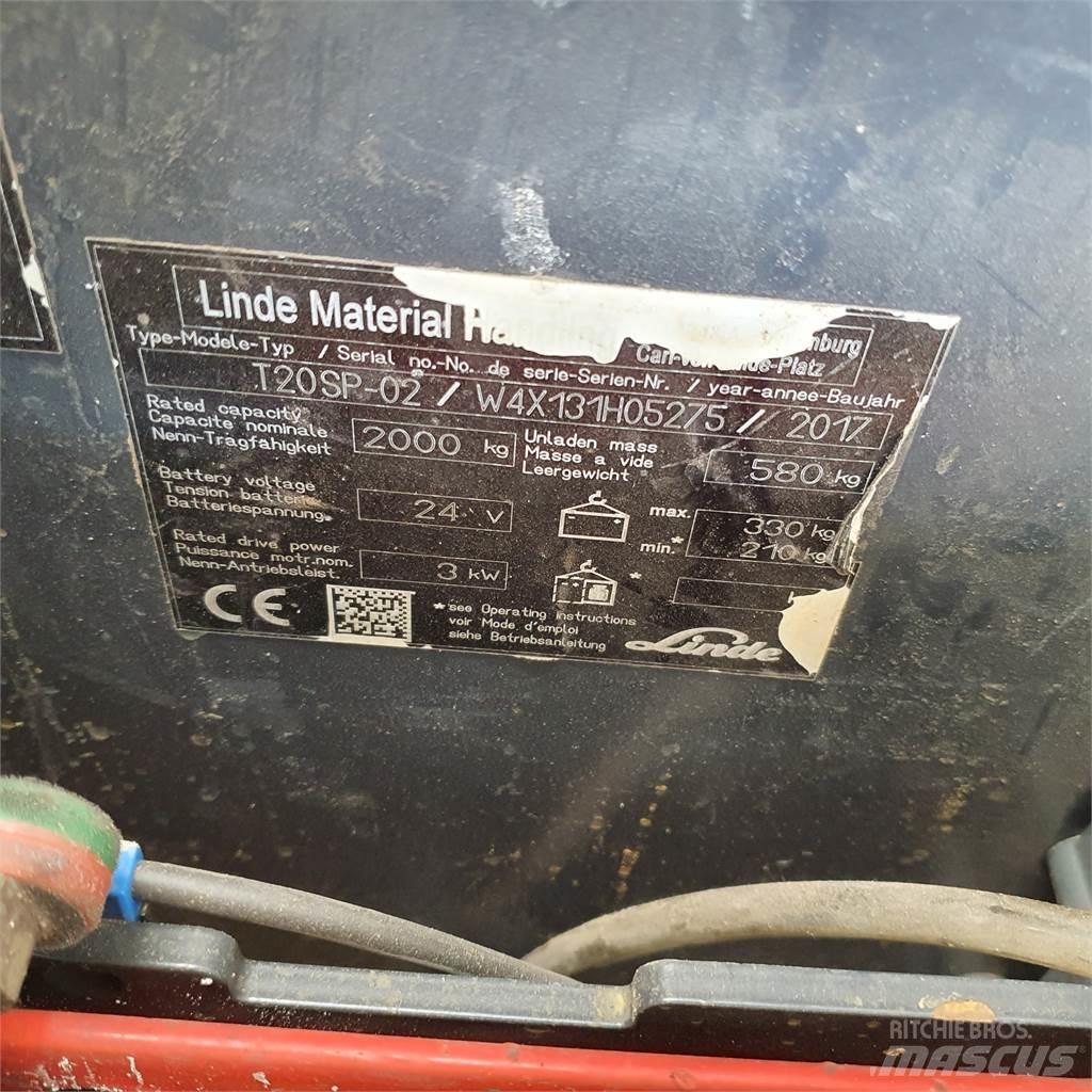 Linde T20SP kurz Nízkozdvižný vozík