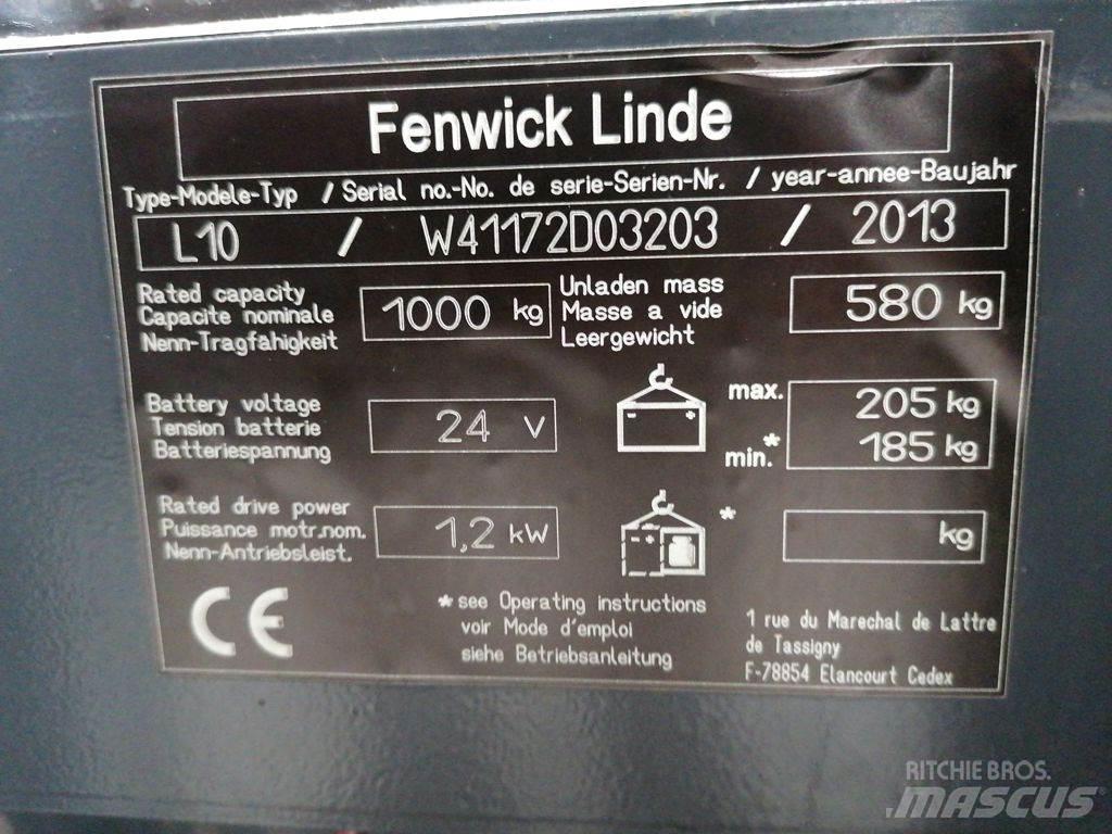 Linde L10 Ručne vedené vysokozdvižné vozíky
