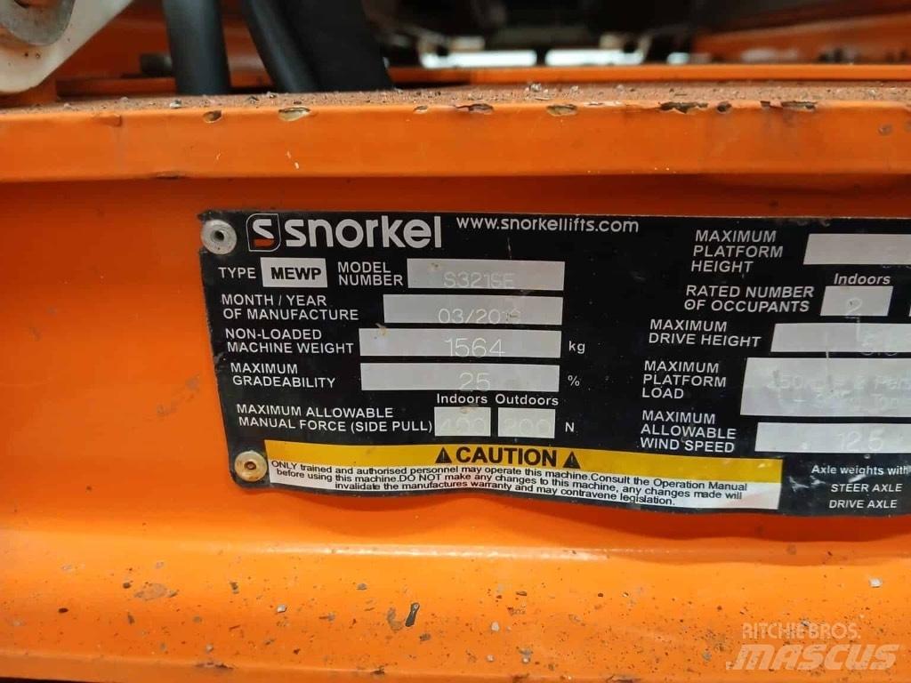 Snorkel S 3219 E Nožnicové zdvíhacie plošiny