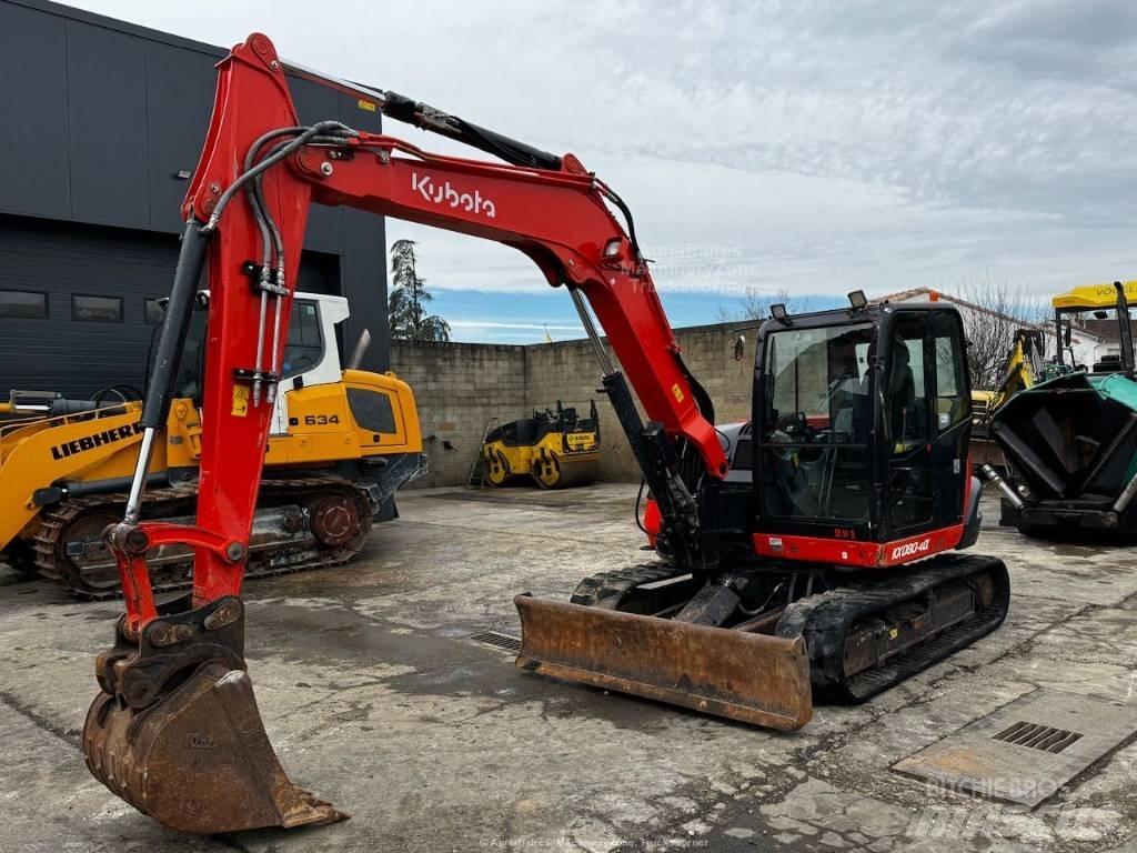 Kubota KX 080-4 Midi rýpadlá 7 t - 12 t