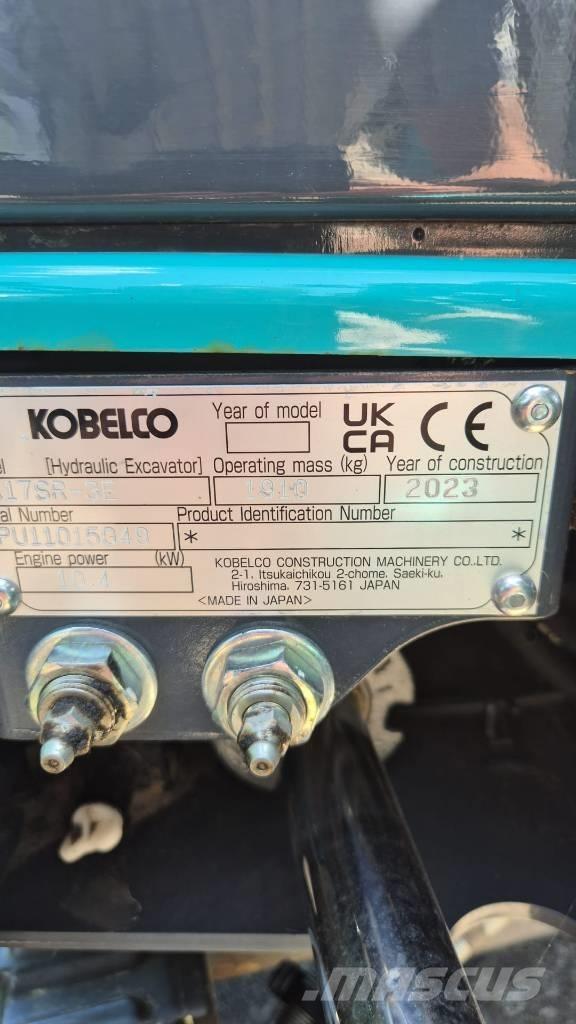 Kobelco SK 17 SR Mini rýpadlá < 7t