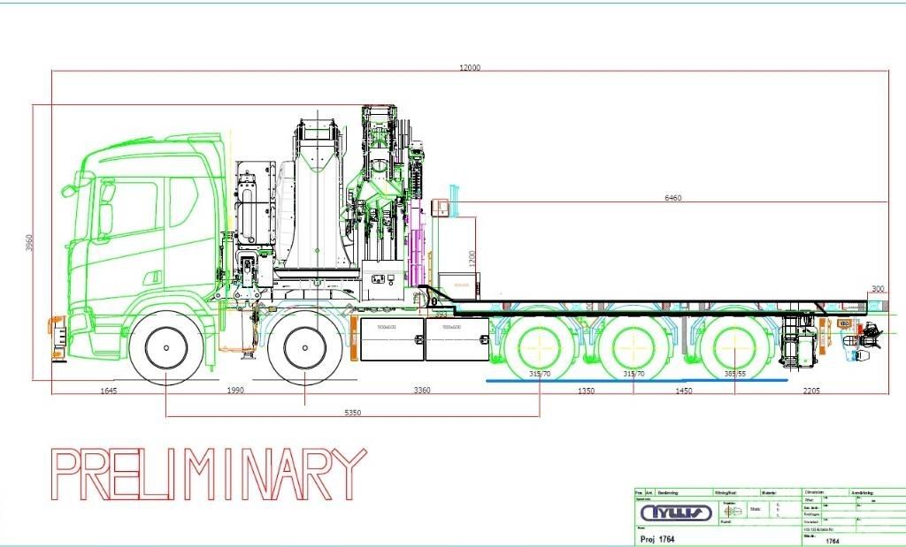 Scania R660 Autožeriavy, hydraulické ruky