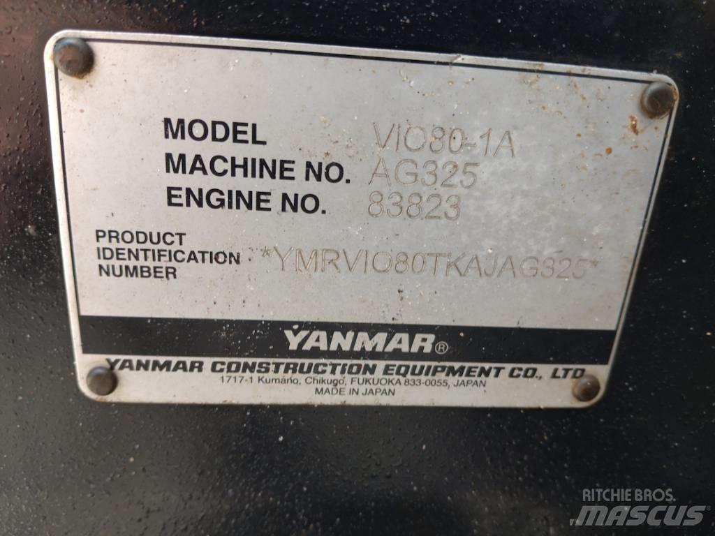 Yanmar ViO80-1a Pásové rýpadlá